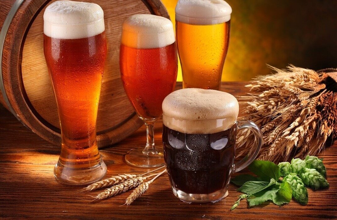 bier met hop en gerst